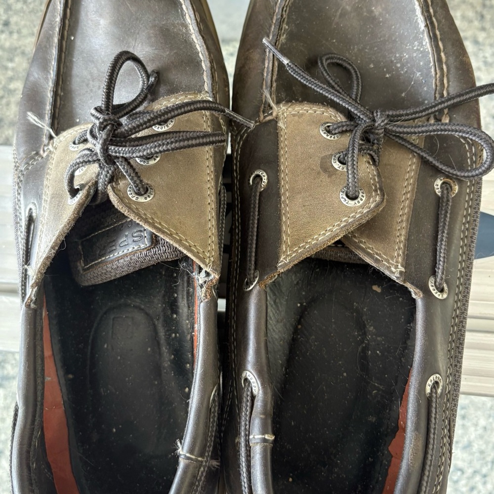 SPERRY Top Sider Dark Brown Leather Men’s Boat Shoe